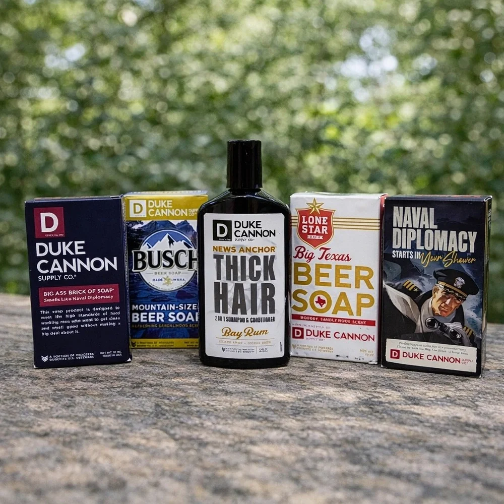 Duke Cannon Men’s Grooming Bundle Beer Soap + Thick Hair Shampoo Gift Set